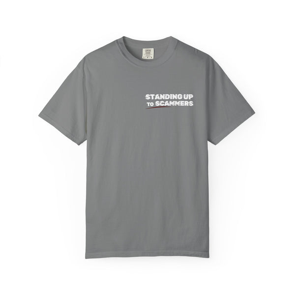 Standing Up To Scammers  Graphic T-Shirt (Dark Variants)  — "This Shirt Was Paid For By A Nigerian Prince"