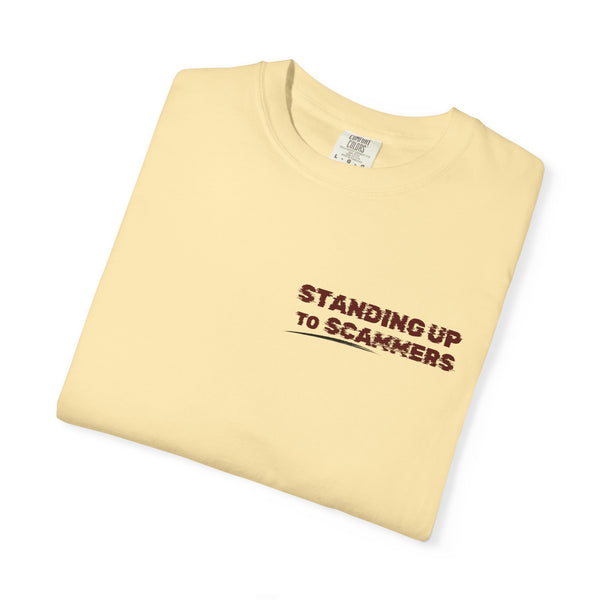 Standing Up to Scammers T-Shirt — “This Shirt Was Paid For By A Nigerian Prince” Graphic Tee
