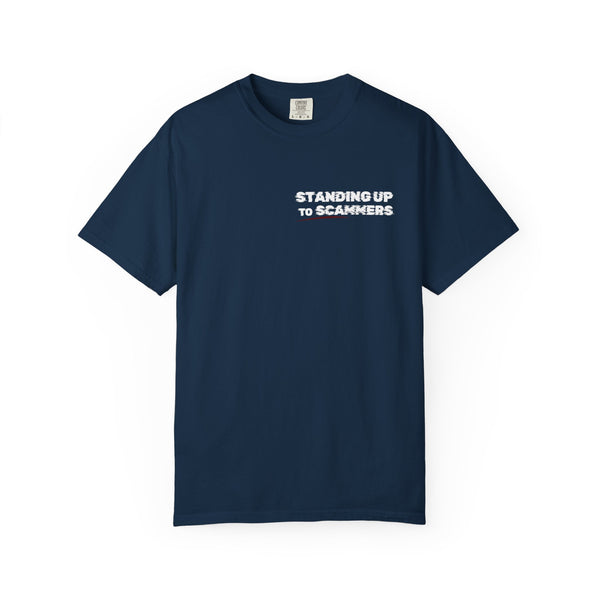 Standing Up To Scammers  Graphic T-Shirt (Dark Variants)  — "This Shirt Was Paid For By A Nigerian Prince"