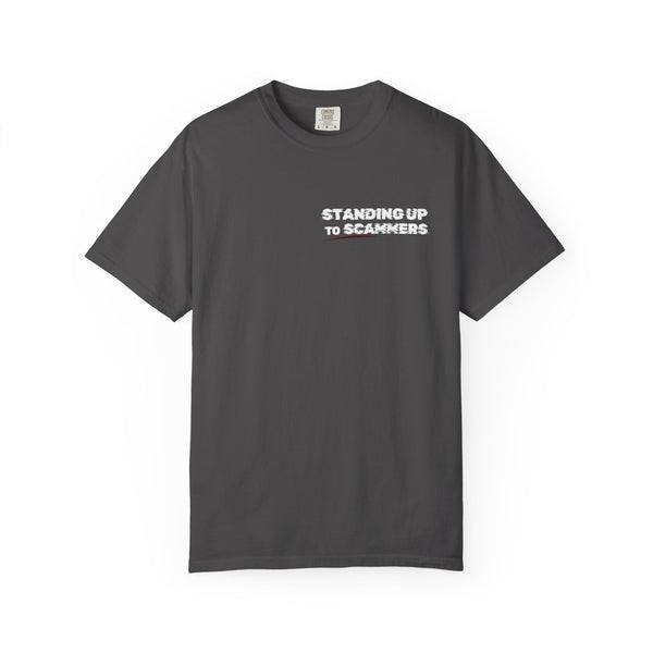 Standing Up To Scammers  Graphic T-Shirt (Dark Variants)  — "This Shirt Was Paid For By A Nigerian Prince"