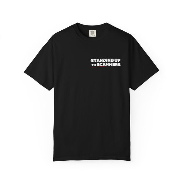 Standing Up To Scammers  Graphic T-Shirt (Dark Variants)  — "This Shirt Was Paid For By A Nigerian Prince"